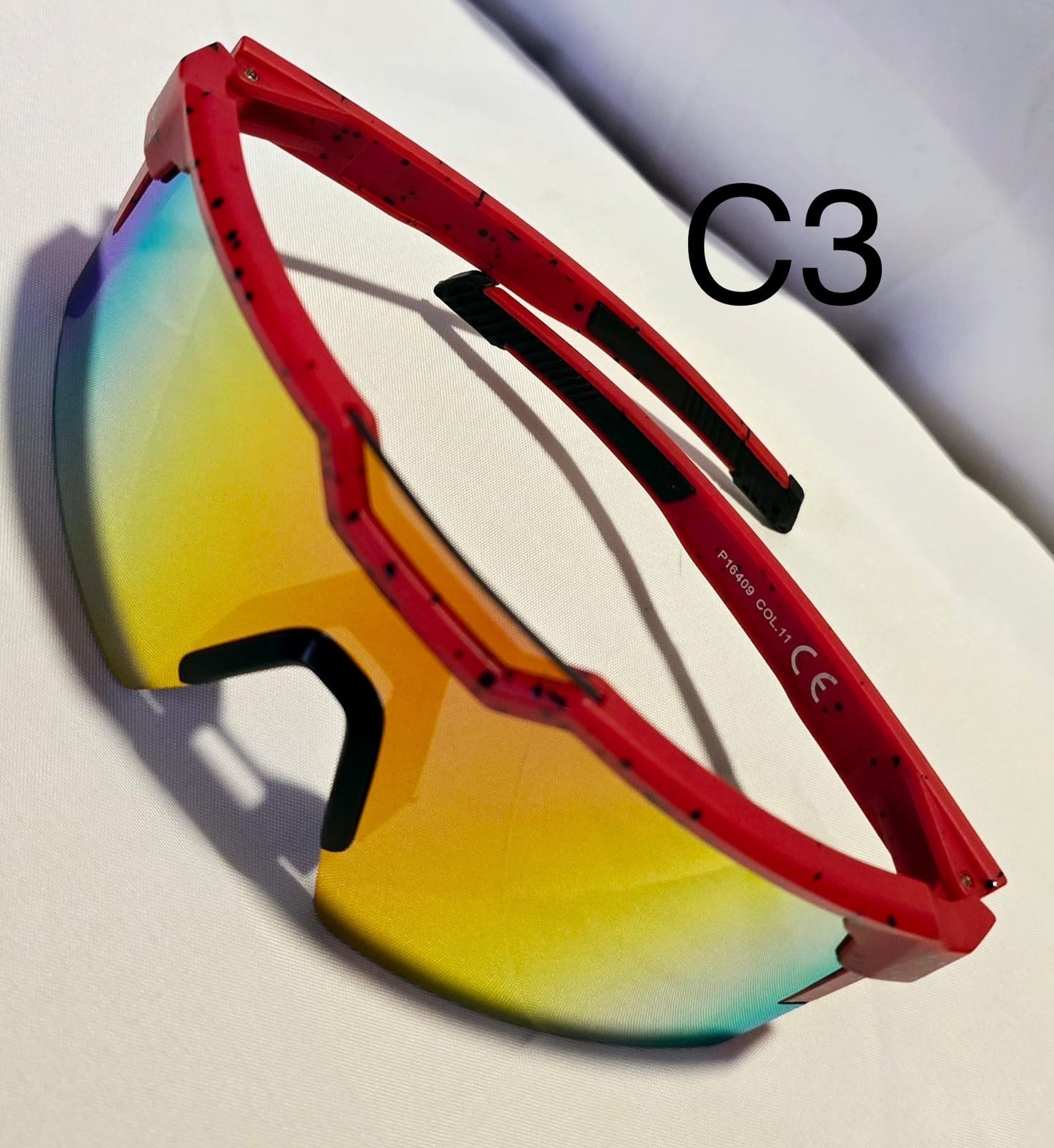 Large Shield Rimless Sunglasses