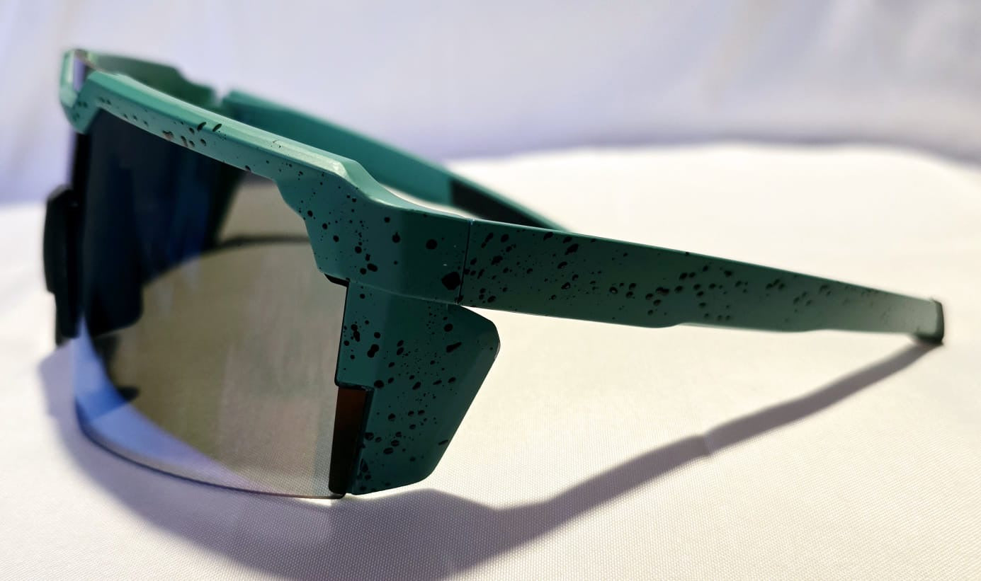 Large Shield Rimless Sunglasses